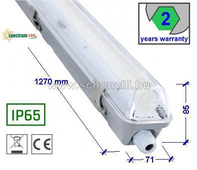 SPECTRUM SLI028032_SLIM LIMEA lámpatest 1db 120cm-es LED fénycsőhöz, fényforrás nélkül 1.